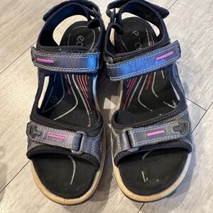 ECCO Women Yucatán Sport Sandal size 40 9-9.5 color irridescent